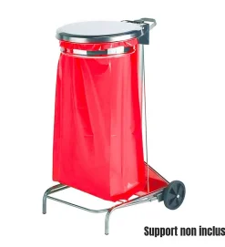 Lot 500 sacs poubelle à déchet Rouleaux de 20L 30L 50L 100L 110L 130L Litres Taille - 50L-ROUGE