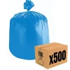 Lot 500 sacs poubelle à déchet Rouleaux de 20L 30L 50L 100L 110L 130L Litres Taille - 110L-BLEU