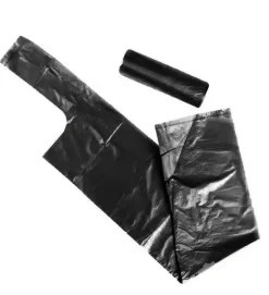 Lot 500 sacs poubelle noirs 110L litres avec anses rouleaux sac à déchets