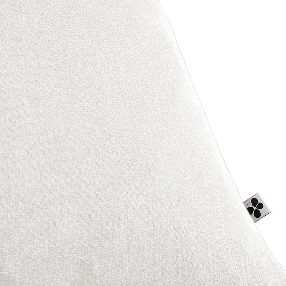 Lot 2 taies d'oreillers 60x60 cm double gaze de coton blanc - PEPA 1