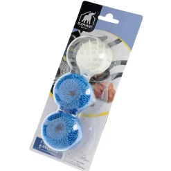 Lot 2 tampons à récurer + manche Eléphant bleu L.6 x l.9,5 cm