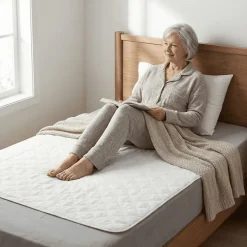 Lot de 2 Alèses Imperméables 90x85 cm - Adulte Sénior - Lavage à 90C - Grande absorption - Oeko-Tex