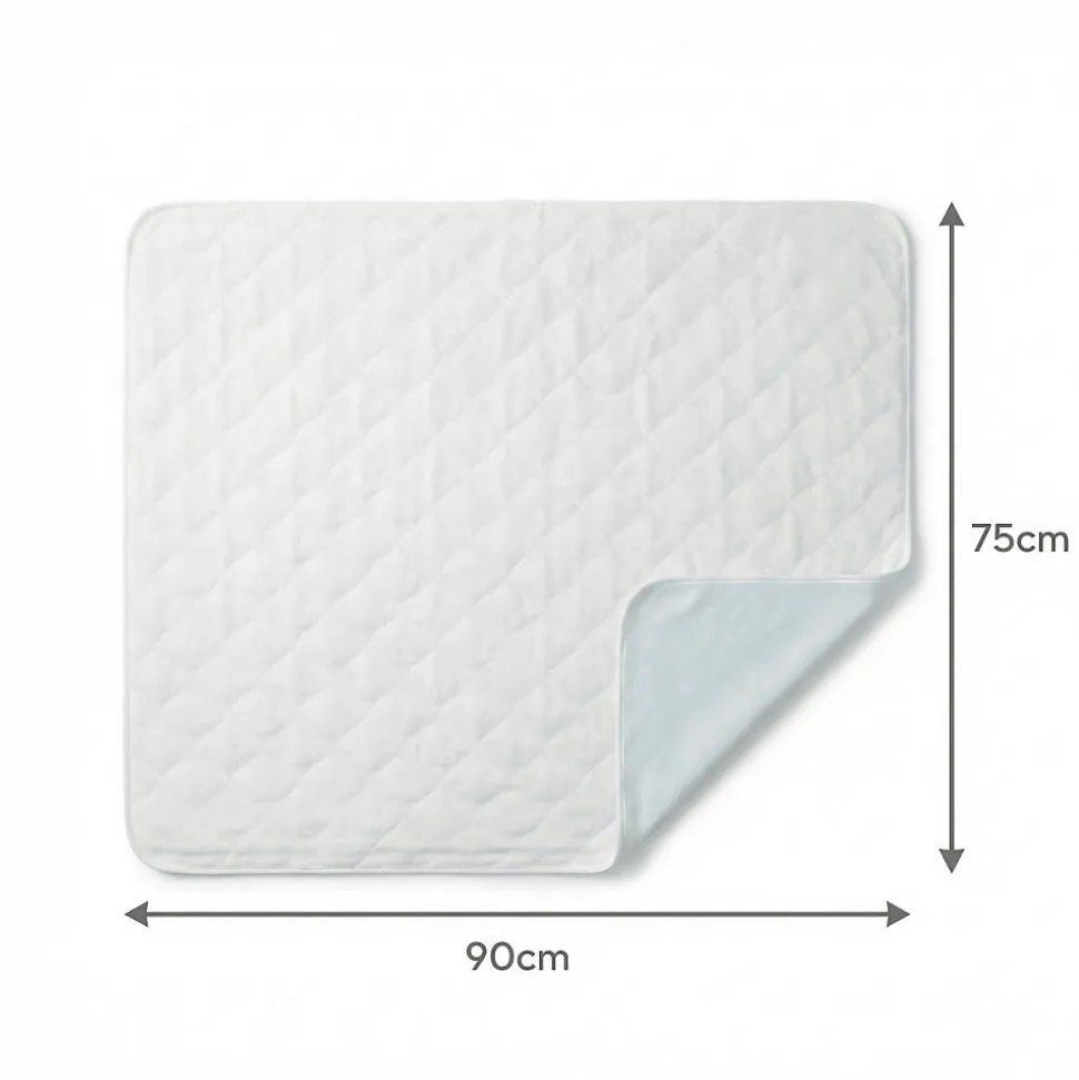 Lot de 2 Alèses Imperméables 90x85 cm - Adulte Sénior - Lavage à 90C - Grande absorption - Oeko-Tex