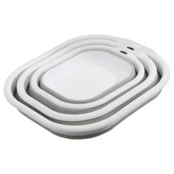 Lot de 3 Bassines Retractable Grises 3+5+10L - Gris- 5five