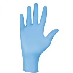 Lot de 2 boites de 100 gants en nitrile jetables - non poudrés - Taille M - Bleu - Vivezen