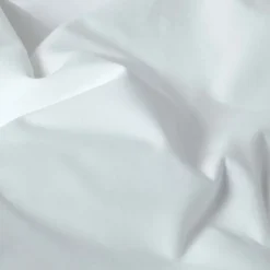 Lot de 2 draps housse lit bébé en coton égyptien bio 400 fils blanc, 70 x 140 cm - HOMESCAPES