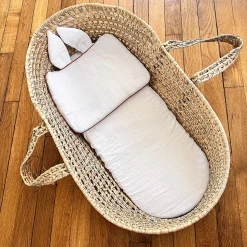 Lot de 3 Draps housses couffin en coton Safari