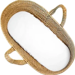 Lot de 3 Draps housses couffin en gaze de coton Pastel