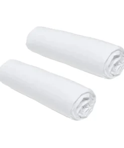 Lot de 2 draps housses TODAY Essential - 90 x 190 cm - 1 personne - 100% Coton - Craie