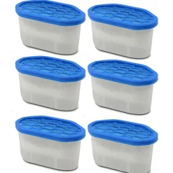 Lot de 6 déshumidificateur pour l'humidité, absorbeur d'humidité 180 gr, capacité 350 ml - L 15 x Profondeur 8.5 x Hauteur 8.5 cm