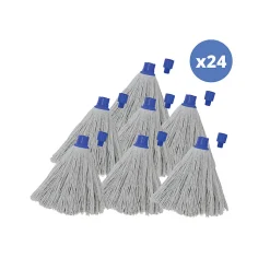 Lot de 24 franges en coton blanc 220g