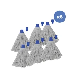 Lot de 6 franges en coton blanc 250g