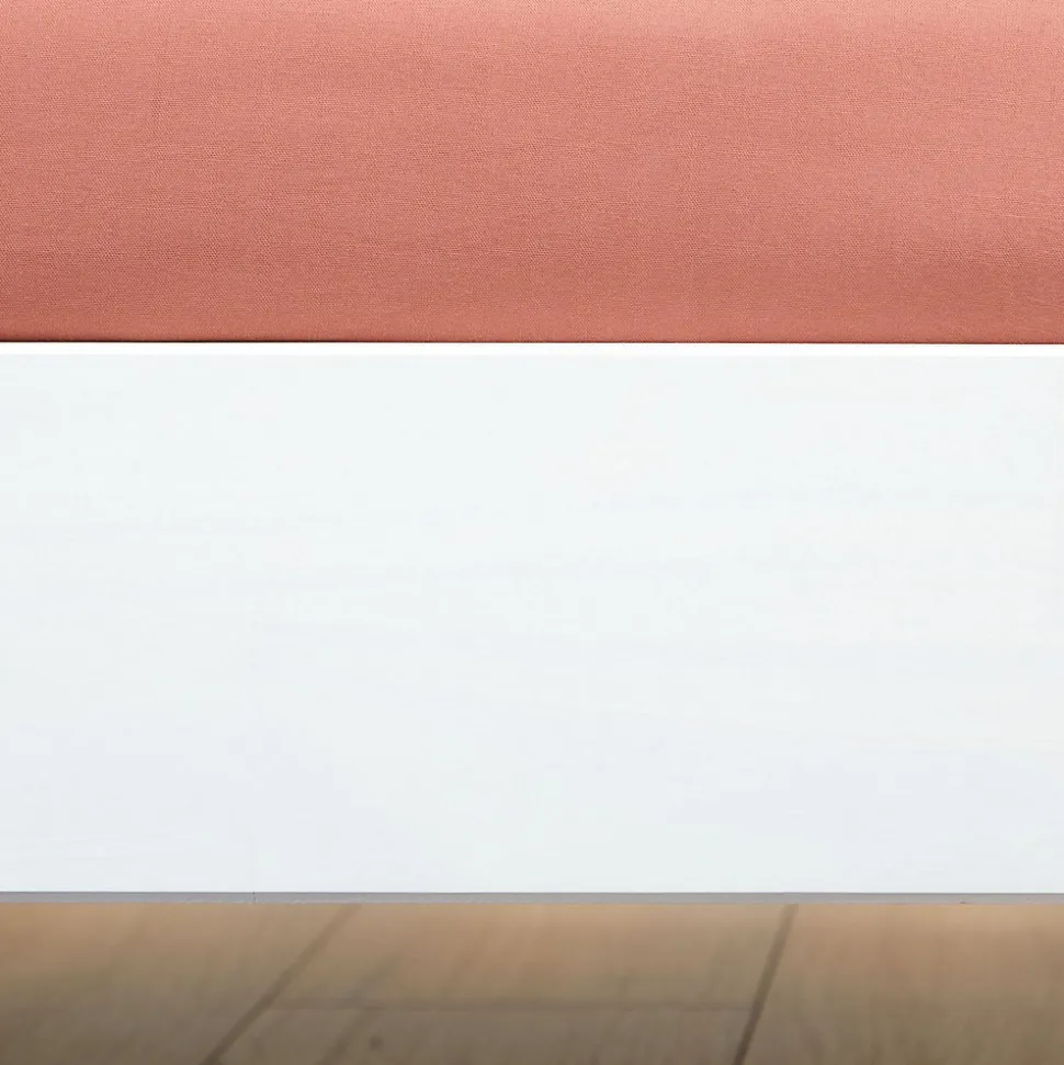 Lot de 2 lits superposables 90x190 cm RINO en pin massif lasuré blanc