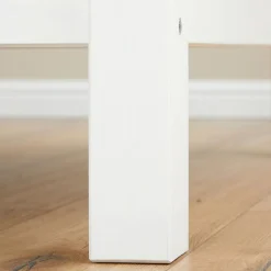 Lot de 2 lits superposables 90x190 cm RINO en pin massif lasuré blanc