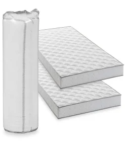 Lot de 2 matelas - 90 x 190 cm - Mousse - 14 cm - 5 zones de confort - DEKO DREAM - Hahtuva