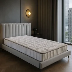 Lot de 2 Matelas 80x200 x 22 cm - 2 oreillers memoire - tres ferme - usage quotidien - confort optimal -