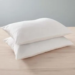 Lot de 2 oreillers 45 x 70 cm Blanrêve Gamme "Confort" traité Anti Acarien Soft & care