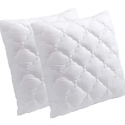 Lot de 2 oreillers 65 x 65, Mousse à mémoire de Forme, Spécial Cervicale, Promo Linge