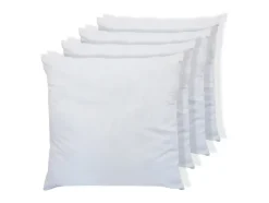 Lot de 4 oreillers câlin 60 x 60 cm - 400 gr - Blanc - TORIVIA