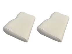 Lot de 2 oreillers DODO - maintien parfait tête - indéformable - L. 52 x H.32 cm - PERFECT POSITION