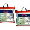 Lot de 2 oreillers DODO ergonomiques à mémoire de forme - 60x60 cm - VEGETAL