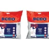 Lot de 2 oreillers DODO toucher peau de pêche - 60 x 60 cm - DOUX DUO
