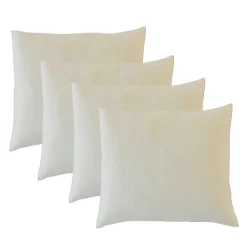 Lot de 4 oreillers Flocons 60x60 cm Mémoire de forme