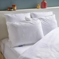 Lot de 2 Oreillers Mémoire de Forme Mixte ANTI-ACARIENS 50x70cm