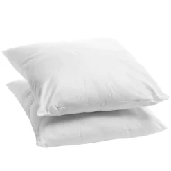 Lot de 2 Oreillers Moelleux 60x60cm ANTI-ACARIENS