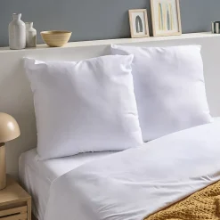 Lot de 2 Oreillers Moelleux 60x60cm ANTI-ACARIENS