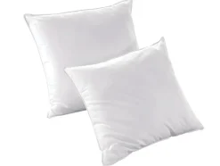 Lot de 2 oreillers recyclés 60 x 60 cm de DREAMEA - Enveloppe 100% microfibre - ROSA