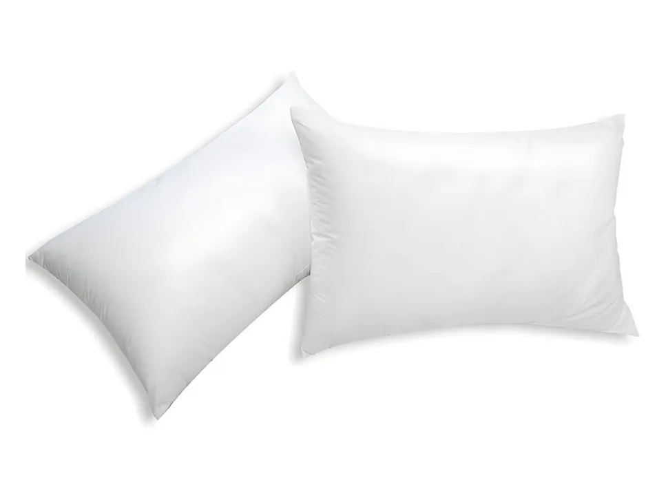 Lot de 2 oreillers recyclés 45 x 70 cm de DREAMEA - Enveloppe 100% microfibre - ROSA