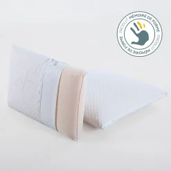 Lot de 4 oreillers Sérénité 40x60 cm Mémoire de forme