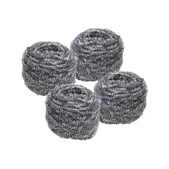 Lot de 4 éponges inox à récurer Fackelmann Tecno