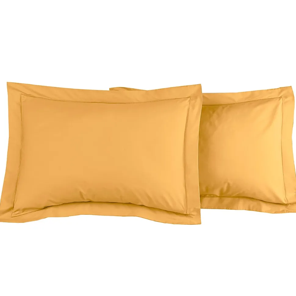 Lot de 2 taies d'oreiller en percale de coton Caramel 50x70 cm SOFT PERCALE