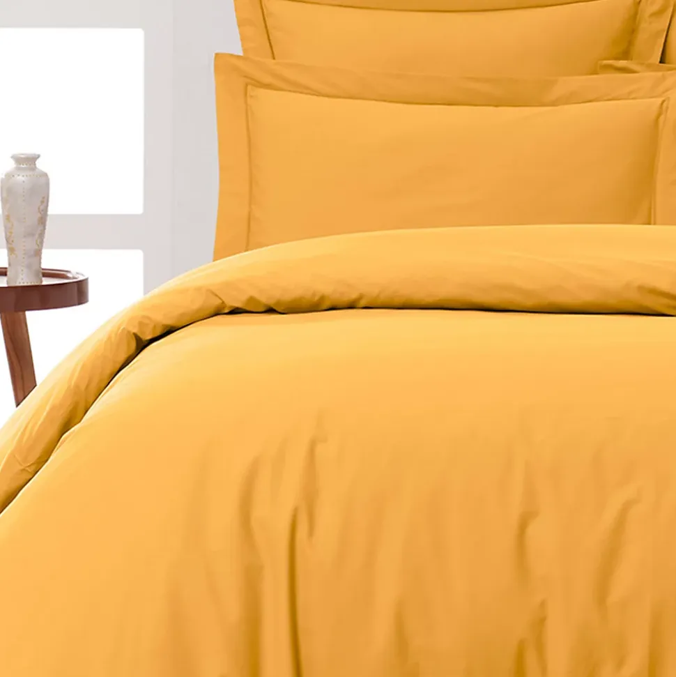 Lot de 2 taies d'oreiller en percale de coton Caramel 50x70 cm SOFT PERCALE