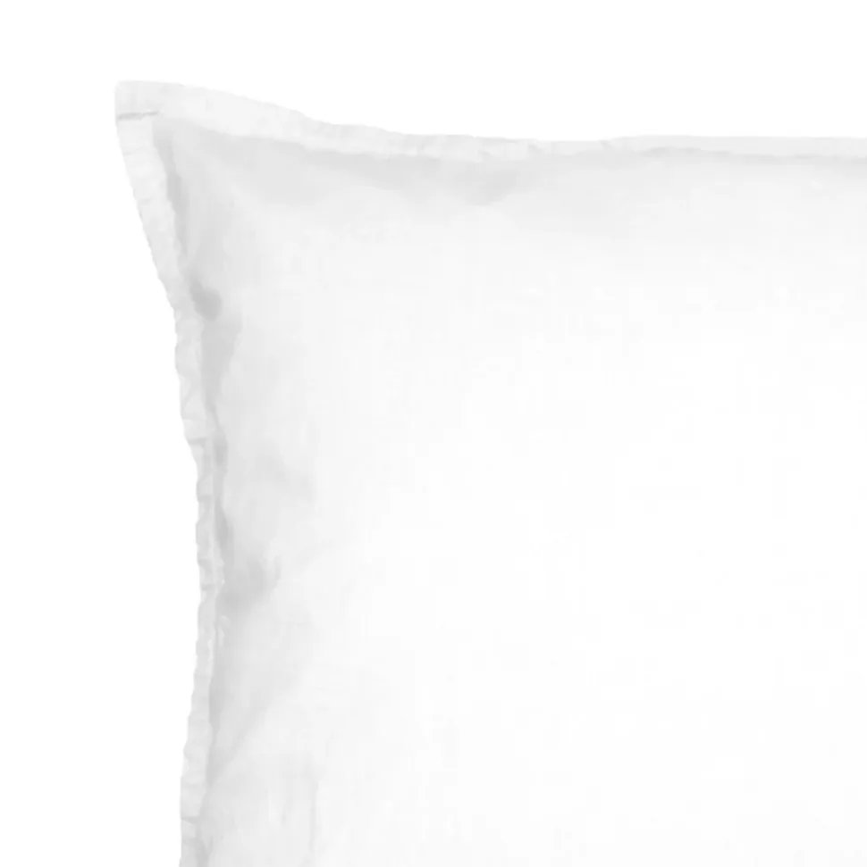 Lot de 2 taies d'oreiller en coton Blanc 65x65 cm STUDIO