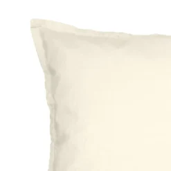 Lot de 2 taies d'oreiller en coton Ecru 65x65 cm STUDIO