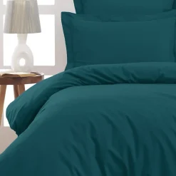 Lot de 2 taies d'oreiller en percale de coton Petrol 65x65 cm SOFT PERCALE