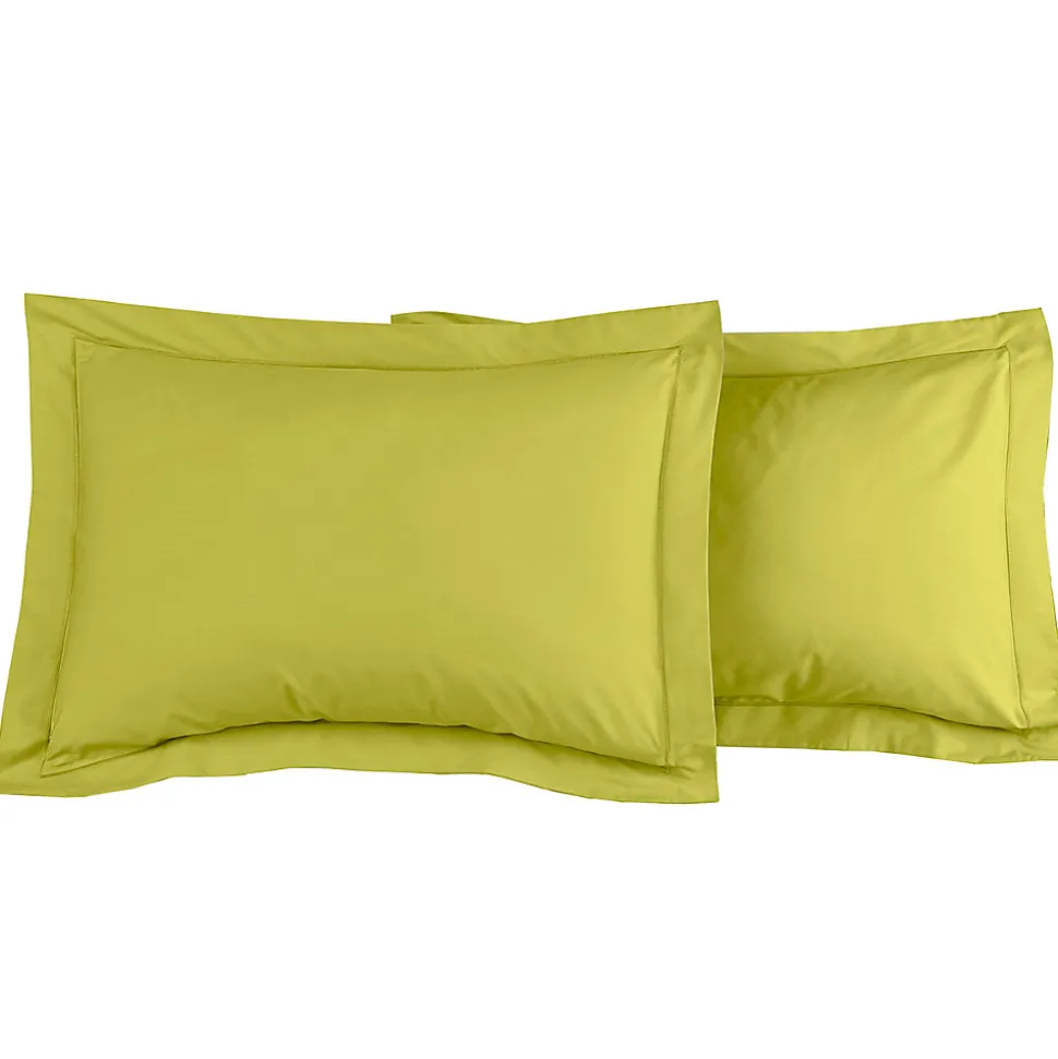Lot de 2 taies d'oreiller en percale de coton Citronelle 50x70 cm SOFT PERCALE