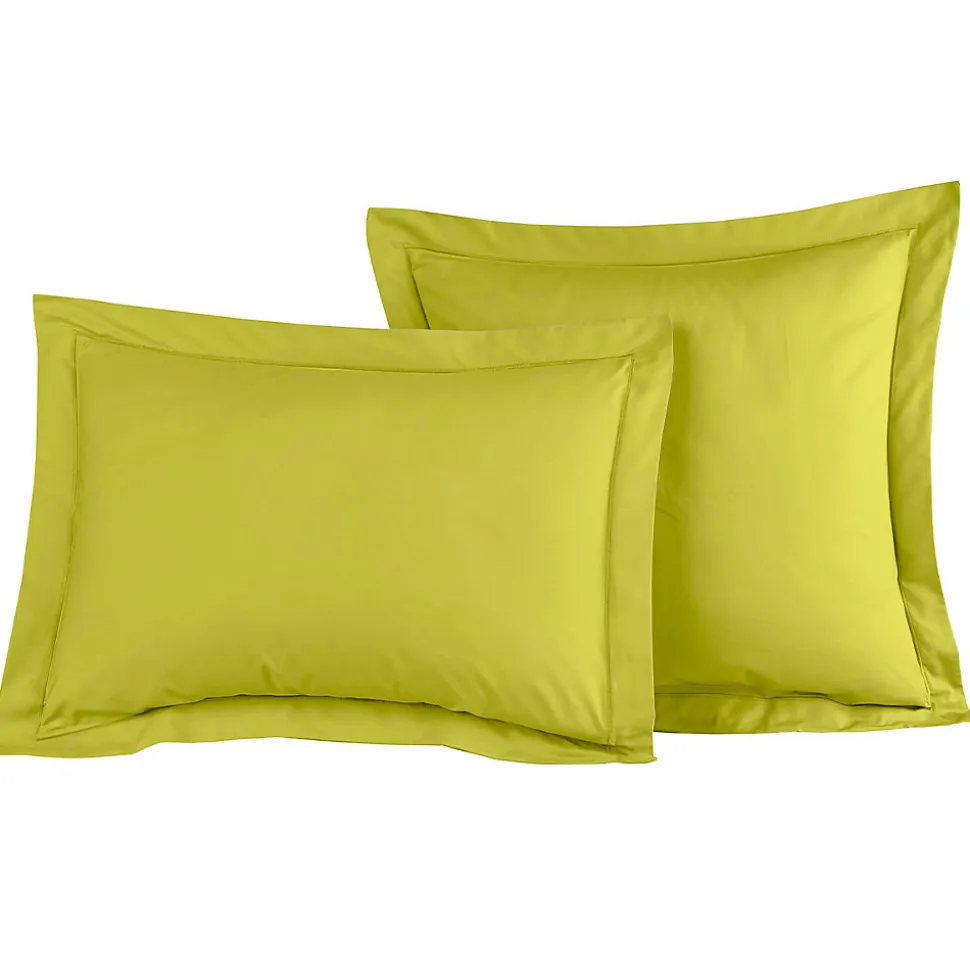 Lot de 2 taies d'oreiller en percale de coton Citronelle 50x70 cm SOFT PERCALE