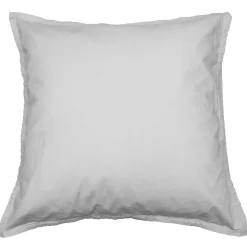 Lot de 2 taies d'oreiller en coton Gris Perle 65x65 cm STUDIO