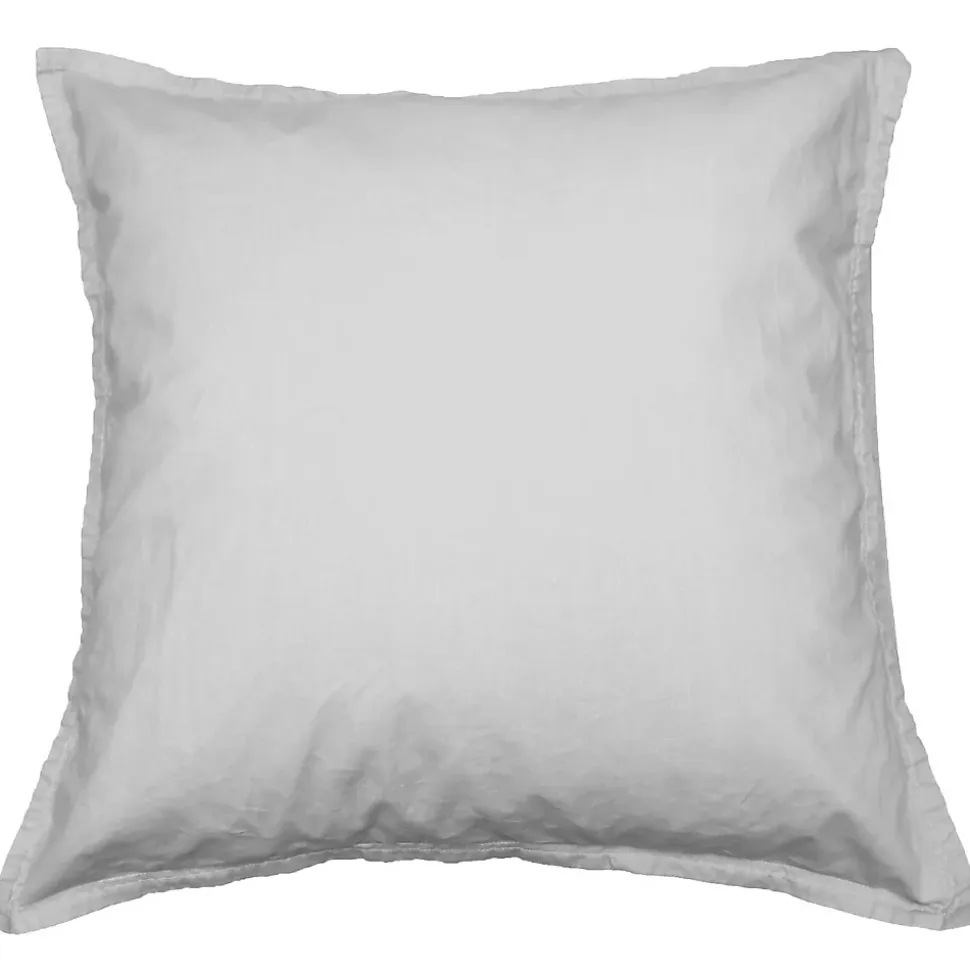 Lot de 2 taies d'oreiller en coton Gris Perle 65x65 cm STUDIO