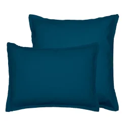 Lot de 2 taies d'oreiller en flanelle de coton Indigo 65x65 cm KLAPPEN