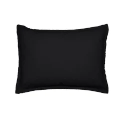 Lot de 2 taies d'oreiller en flanelle de coton Anthracite 50x70 cm KLAPPEN