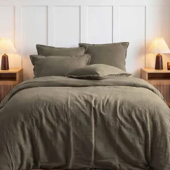 Lot de 2 taies d'oreiller en gaze de coton Noisette 50x70 cm LOFT