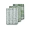Lot de 3 torchons de cuisine Pasado vert olive