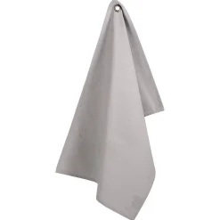 Lot de 2 torchons imprimés - coton - gris clair - 45x70 cm - Atmosphera