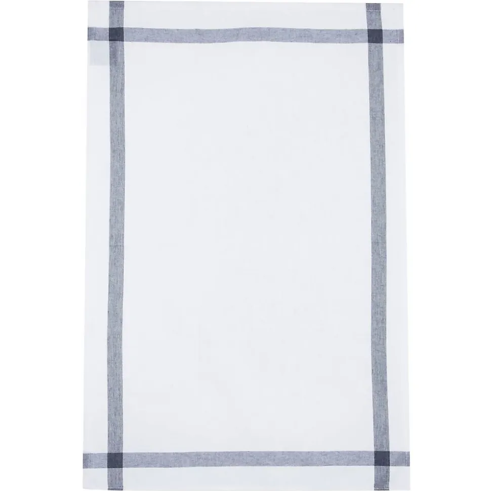 Lot de 2 torchons imprimés - coton - bleu - 45x70 cm - Atmosphera