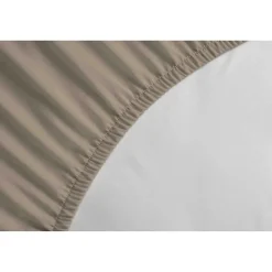 LOVELY HOME Drap Housse 100% coton 160x200x25 cm beige
